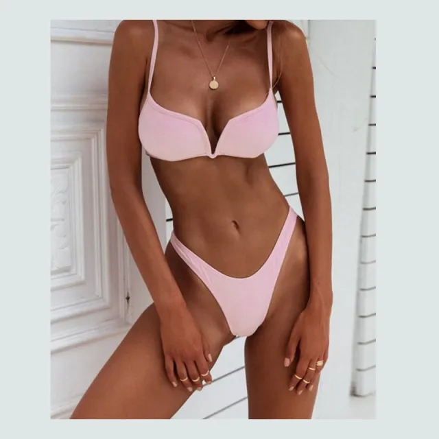 Thong bikini women swimsuit Pink - Shop at LoveMi