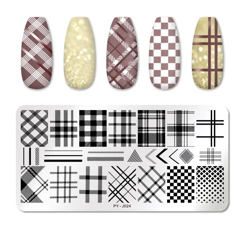 Manicure stainless steel printing plate - Style11