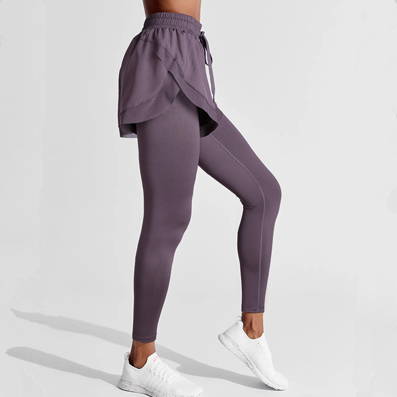 Fake two-piece hip pants