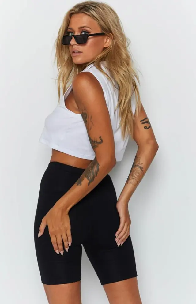 Hips breathable anti glare leggings Black - Shop at LoveMi