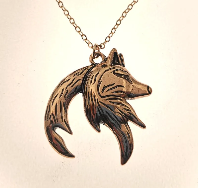 Fashion animal pendant - Gold Right