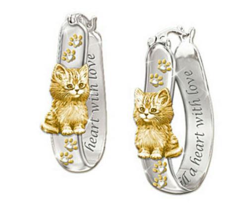 Creative cat earrings