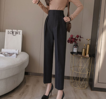 Suit was thin harem pants