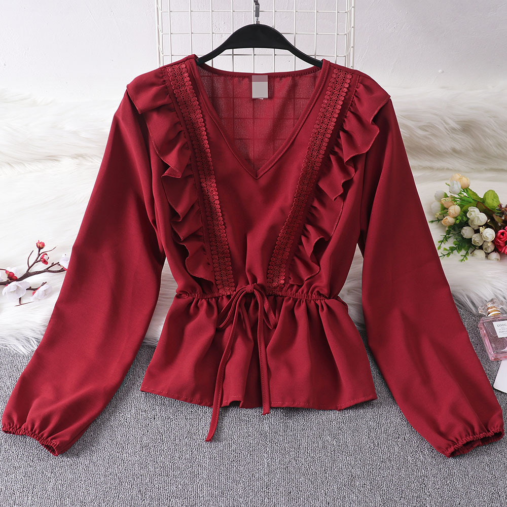 Ruffled Lantern Sleeve Shirt, picture 6 of 8