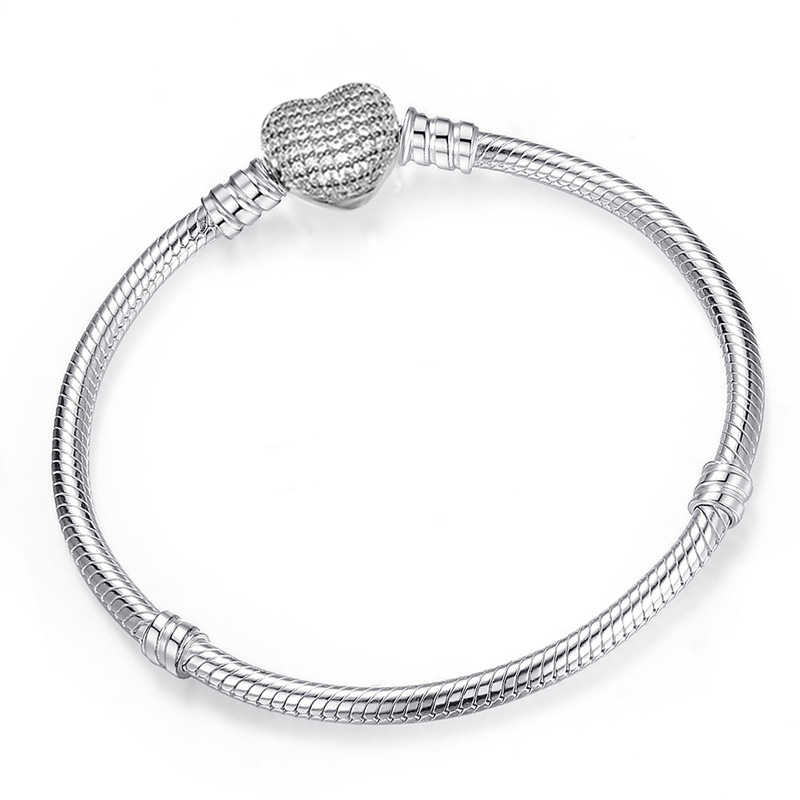 High quality pure silver snake chain