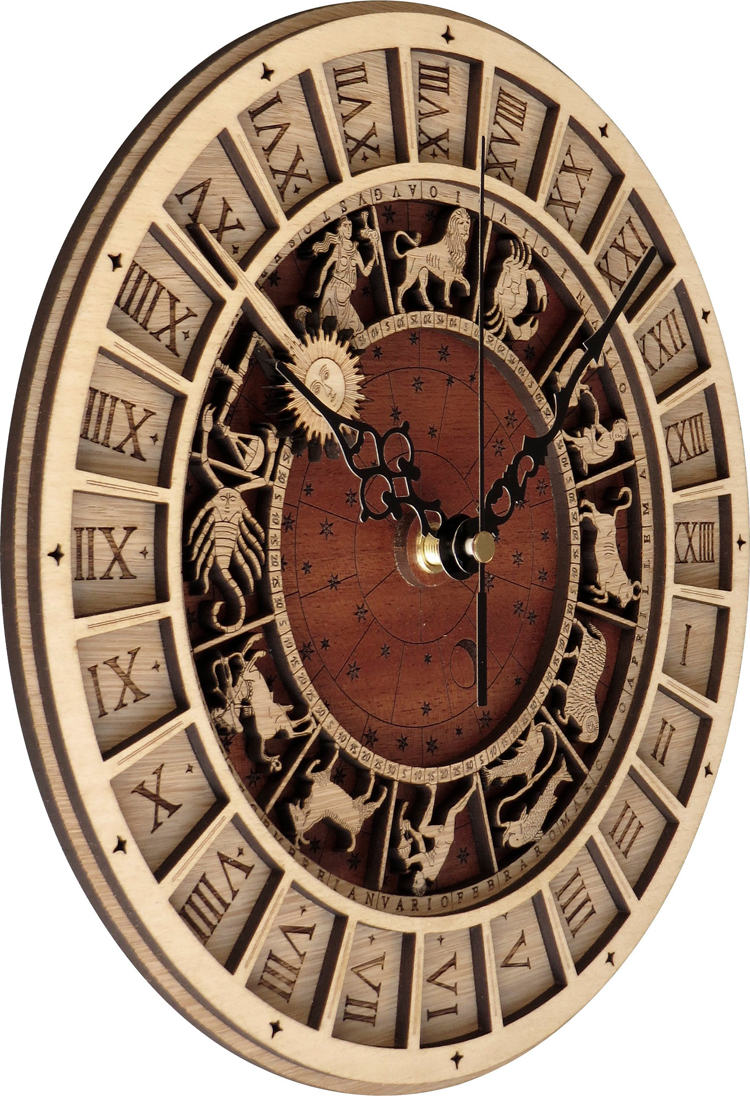 Horloge Bois Astronomique VENETO Horloge en bois Horloge Bois Astronomique VENETO