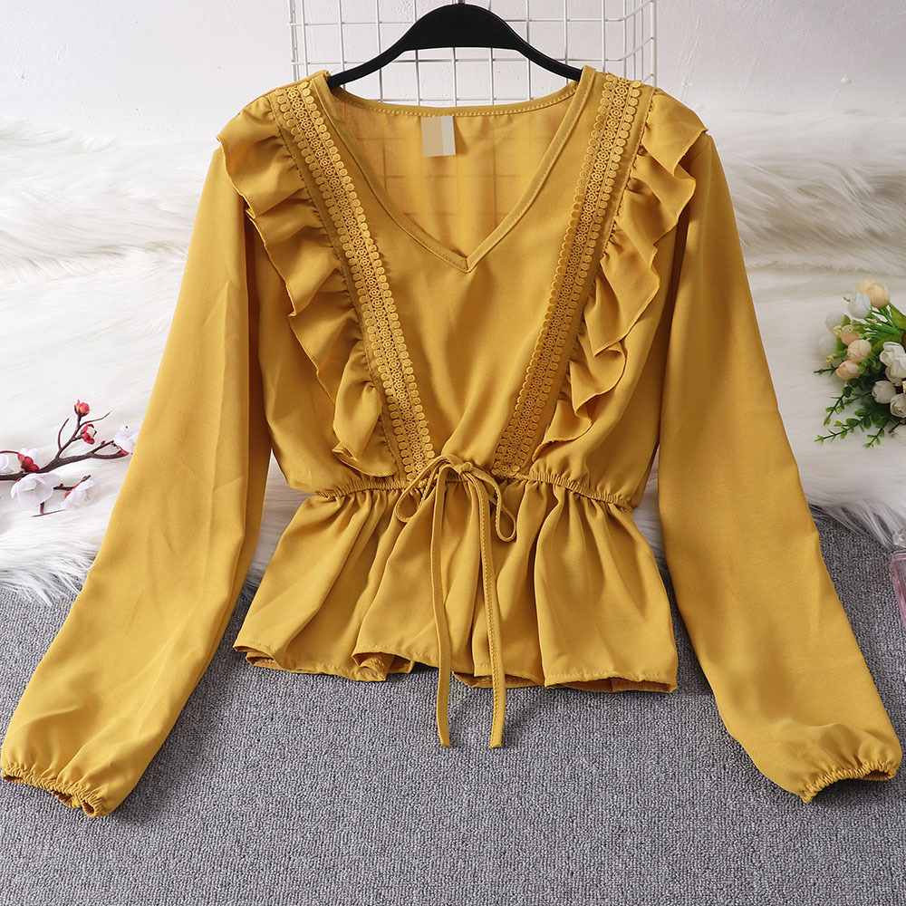 Ruffled Lantern Sleeve Shirt, picture 7 of 8