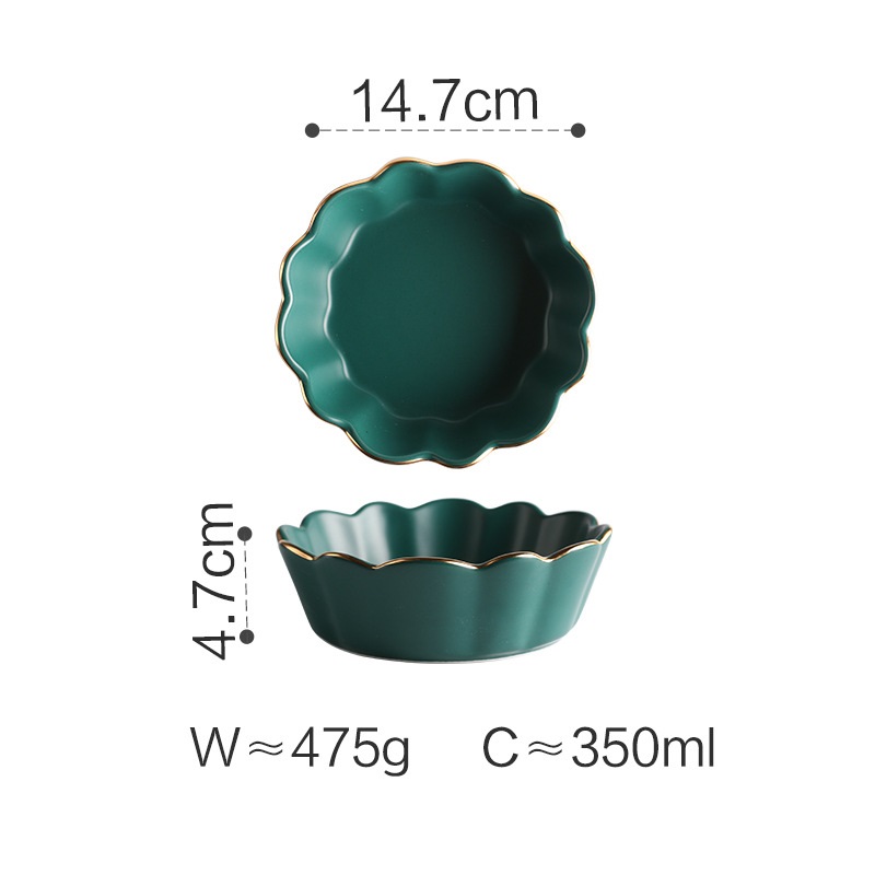 أواني مائدة ملونة مطلية بطبقة زجاجية من سلسلة بنوم بنه