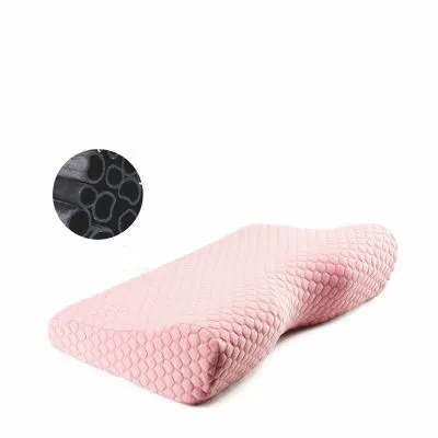 Memory cotton health care cervical pillow - Pink Bamboo Charcoal