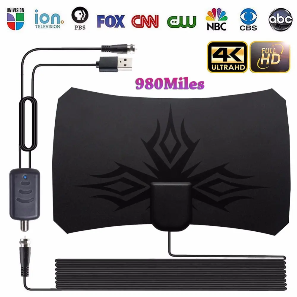Irregular Flame Pattern HDTV Antenna