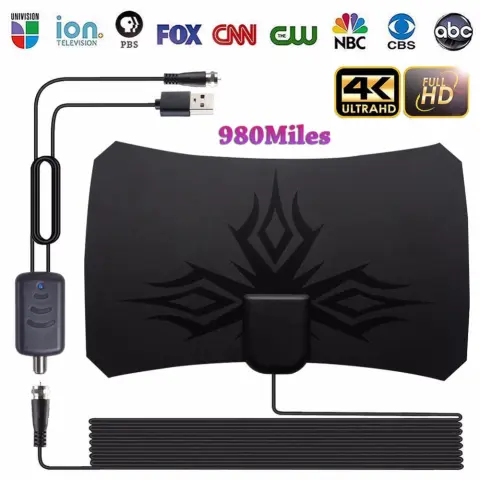 Irregular Flame Pattern HDTV Antenna