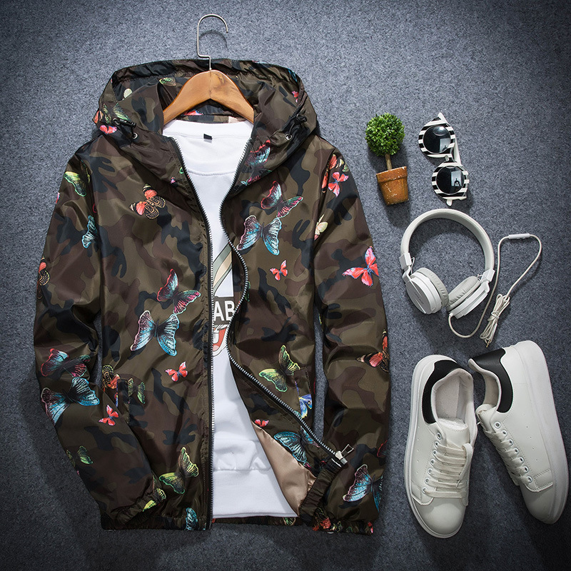 Spring and Autumn Youth Camouflage Print Jacket