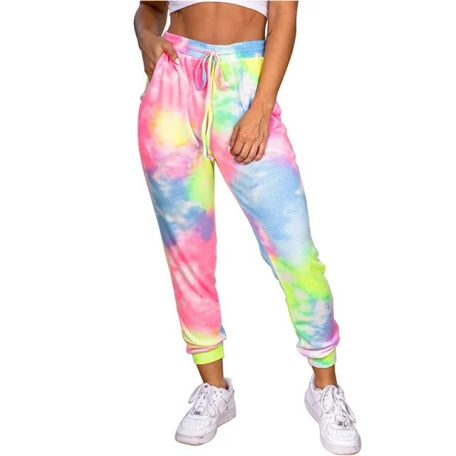 Tie dye household pants Pink - Shop at LoveMi