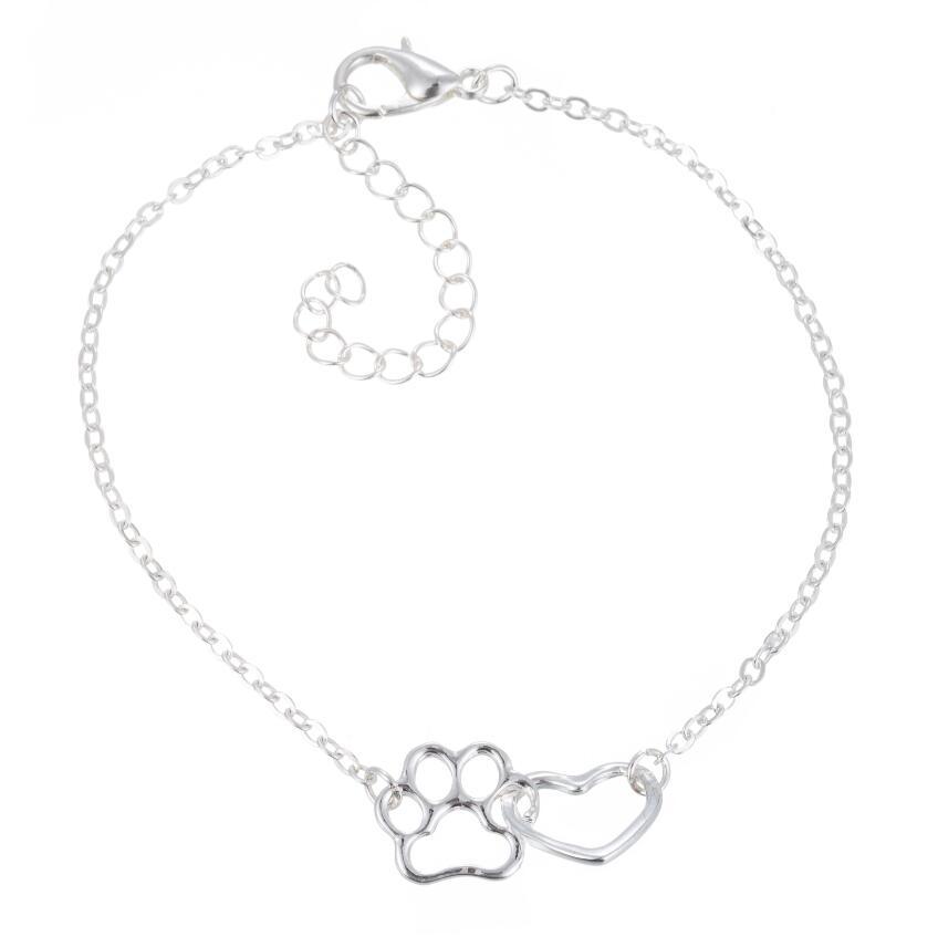 Hollow PET paw footprint Bracelet