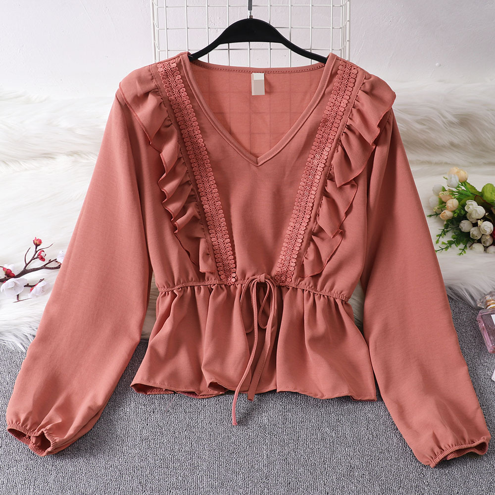 Ruffled Lantern Sleeve Shirt, picture 8 of 8