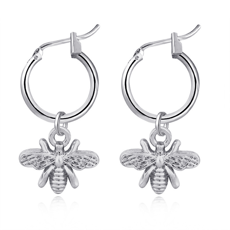 Bee Insect Ear Drop Earrings