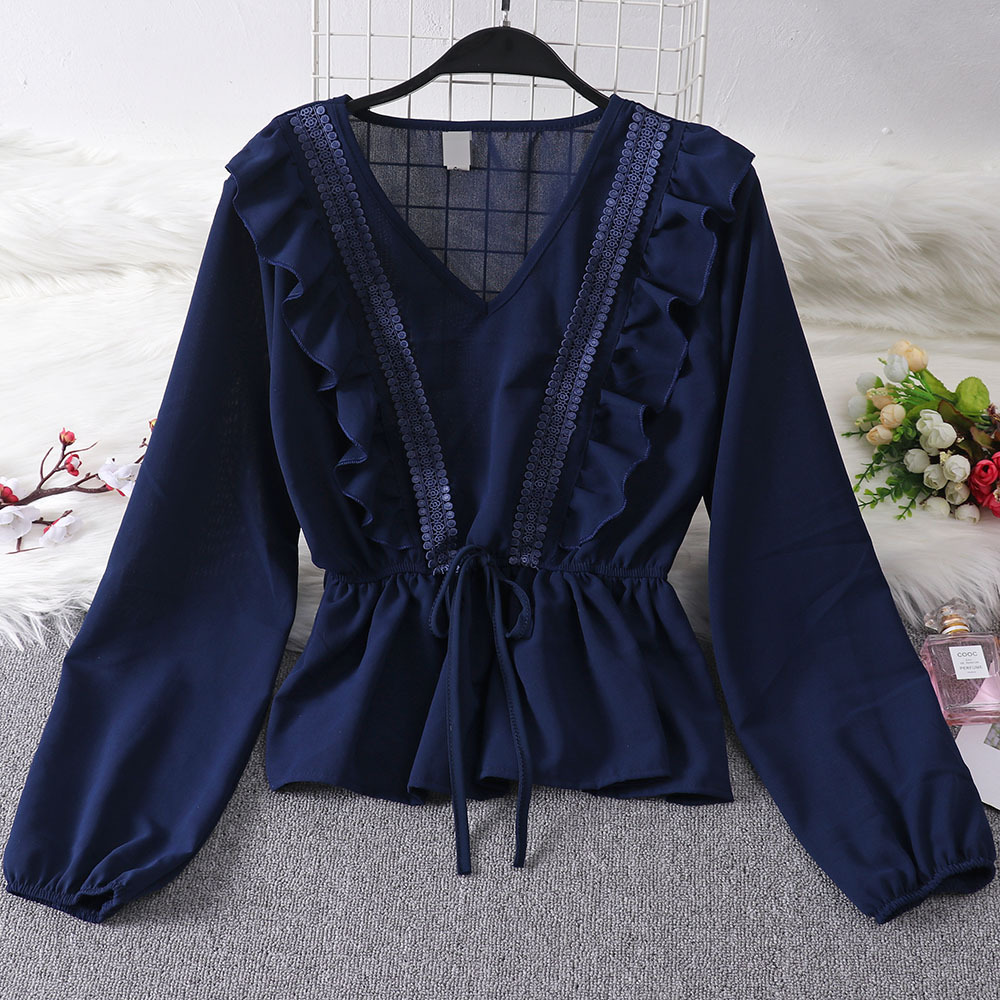 Ruffled Lantern Sleeve Shirt, picture 4 of 8