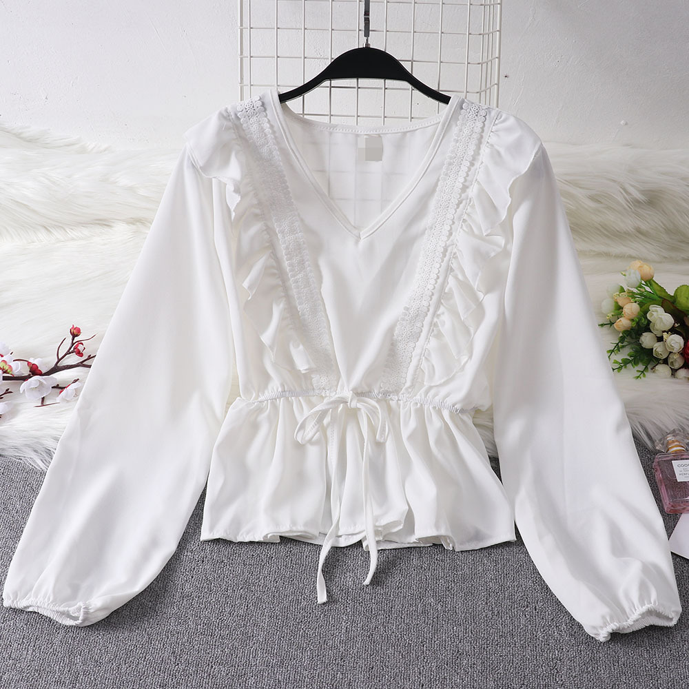 Ruffled Lantern Sleeve Shirt, picture 5 of 8