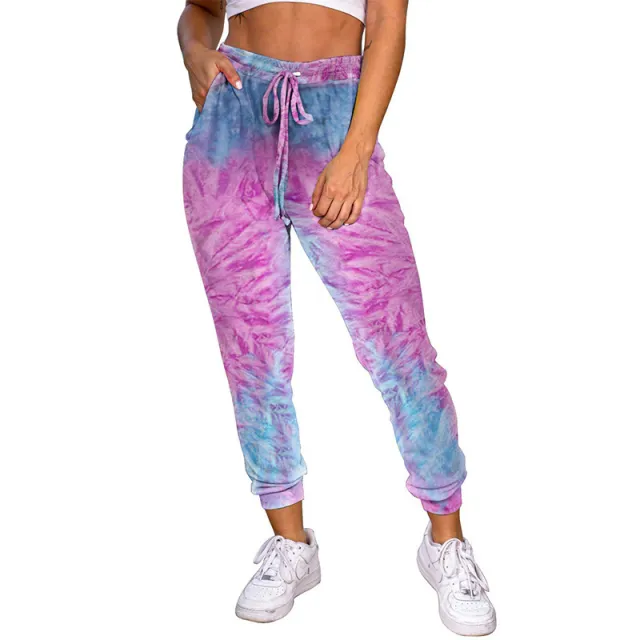 Tie dye household pants Purple - Shop at LoveMi