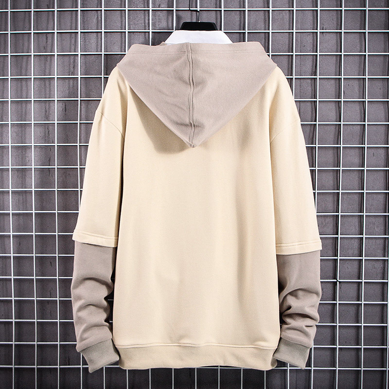 Title 5, Sweater casual loose fake two piece long sleeve...