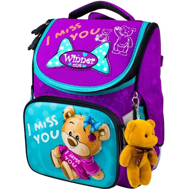 Breathable waterproof children backpack Purple - Shop at LoveMi