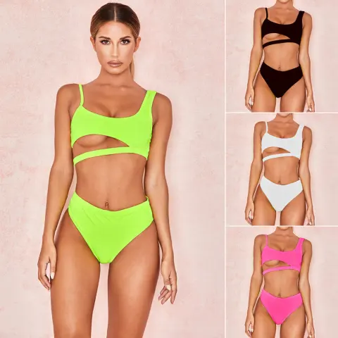 Solid Color Ladies Swimwear