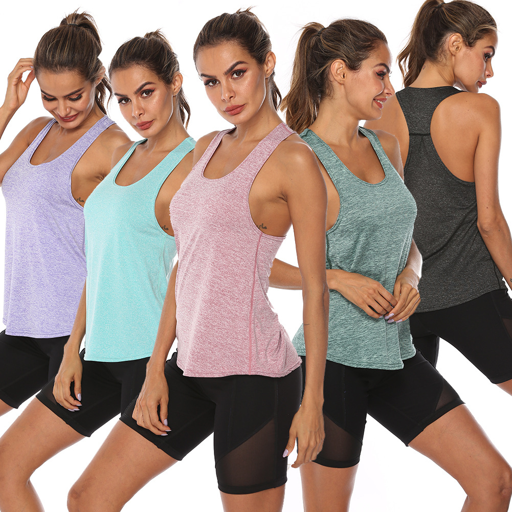 Women's running cotton I-shaped vest