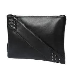 Fashionable rivet clutch - Black - View 1