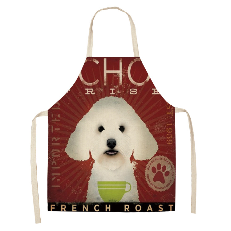 Title 17, Cotton and linen cartoon dog apron