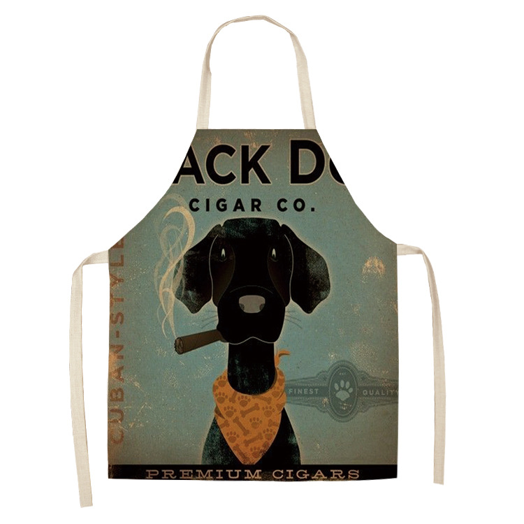 Title 4, Cotton and linen cartoon dog apron