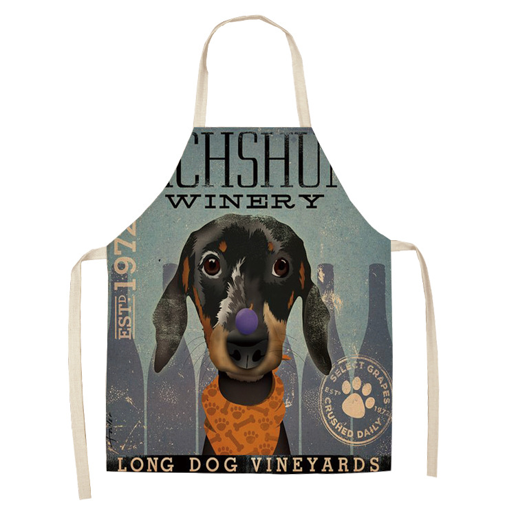 Title 3, Cotton and linen cartoon dog apron