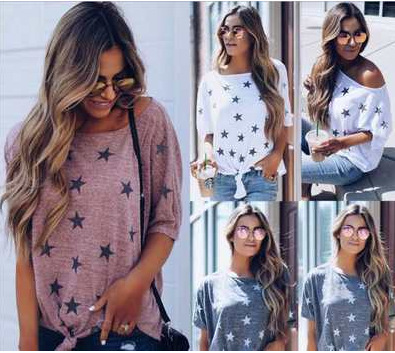 T-shirt with loose shoulder straps