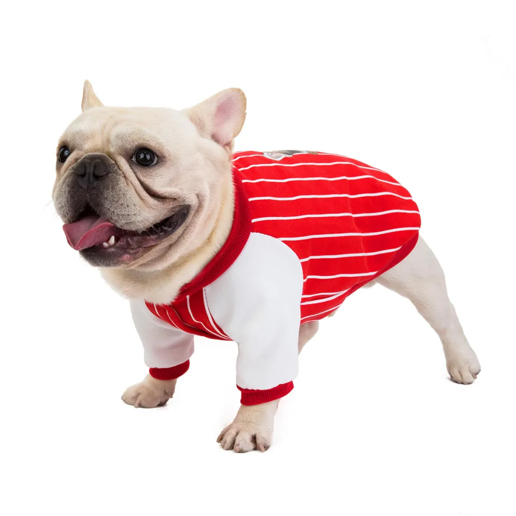 Bulldog dog clothes - Red