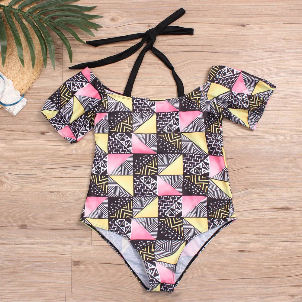 Geometric bikini ladies plus size - Photo Color-Xl
