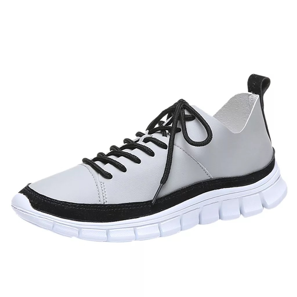 Lightweight front lace-up sneakers