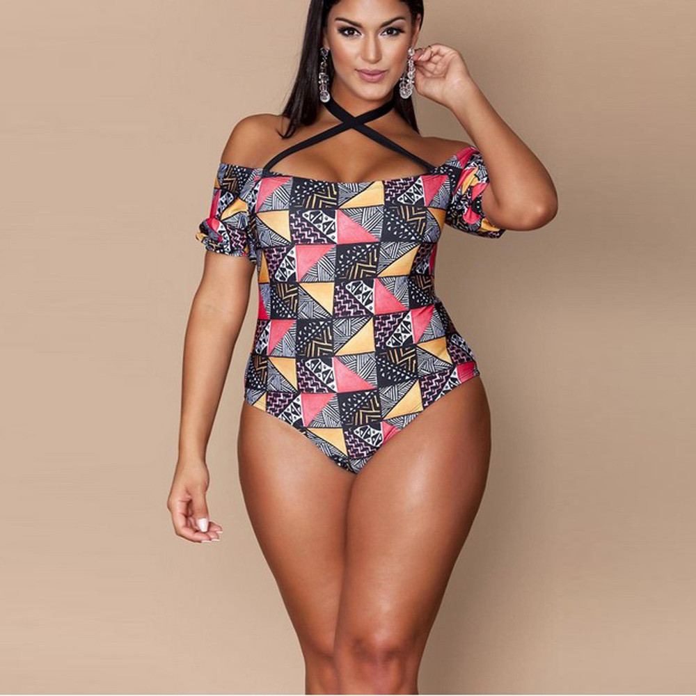 Geometric bikini ladies plus size - Image 2