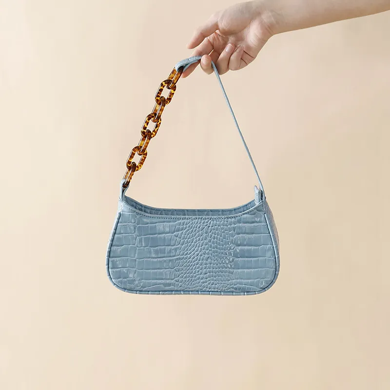 Versatile women's shoulder bag - Blue