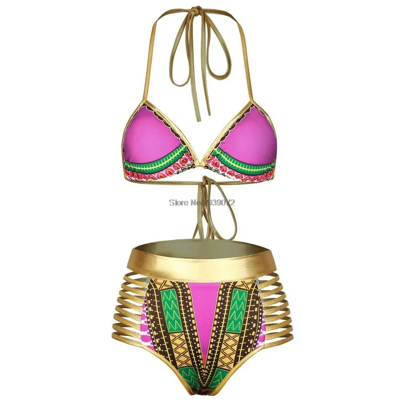 European, American and South African bronzing bikini - Rose