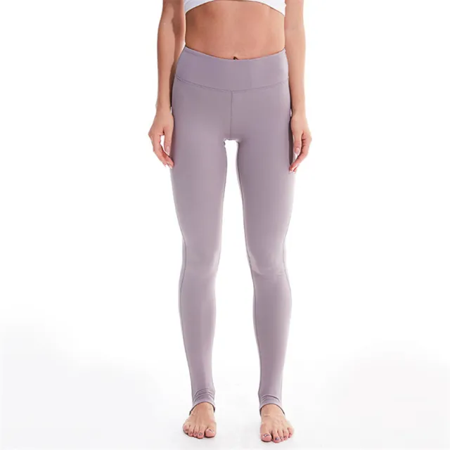 Nylon high elastic yoga step pants Grey - Shop at LoveMi