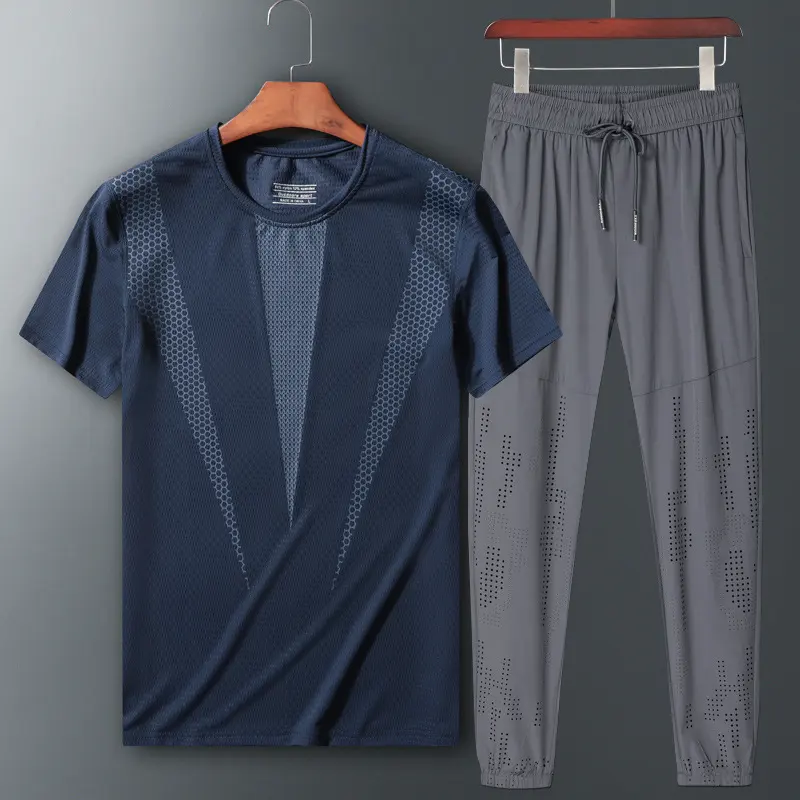 Two-piece Short-sleeved Sportswear T-shirt Trousers Set