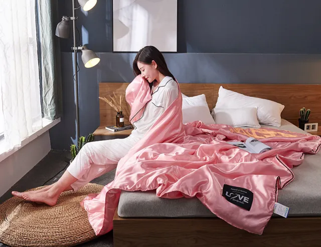 Ice silk air conditioner Pink - Shop at LoveMi