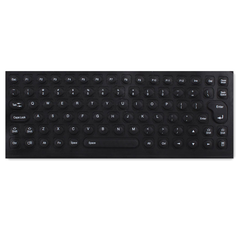 Bærbar USB Mini Flexible Silicone PC tastatur Foldable - Miniatyr 4