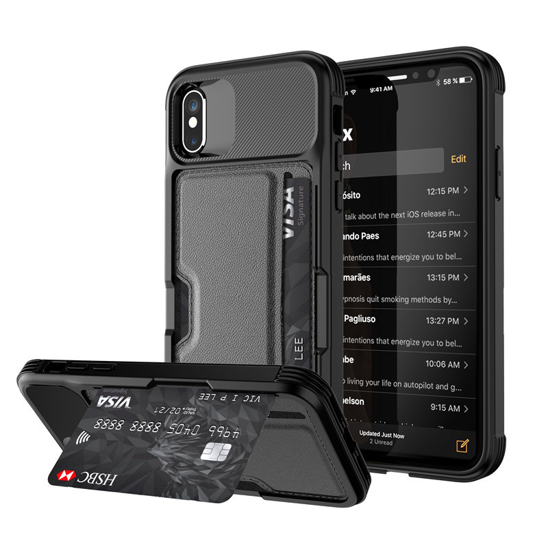 Compatible with Apple , Card Case Magnetic Phone Case - Image 4