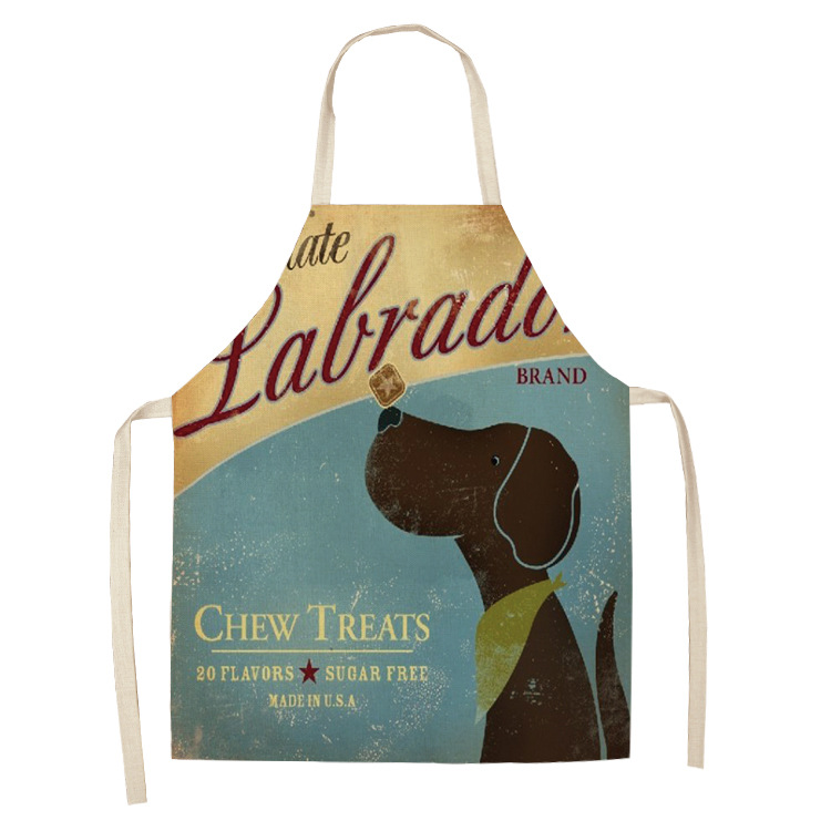 Title 19, Cotton and linen cartoon dog apron