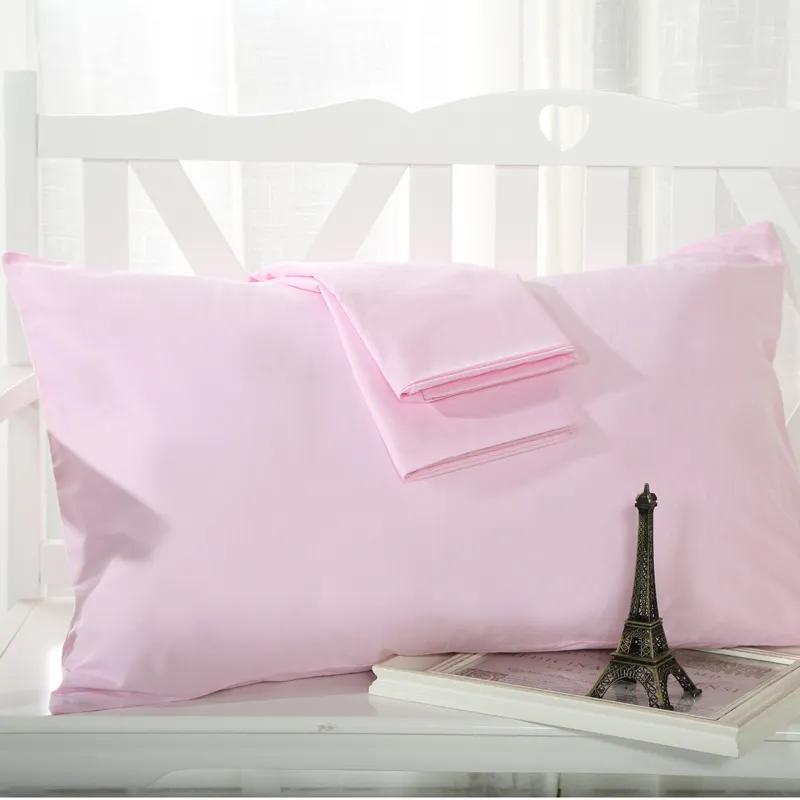 Cotton solid color pillowcase - Pink