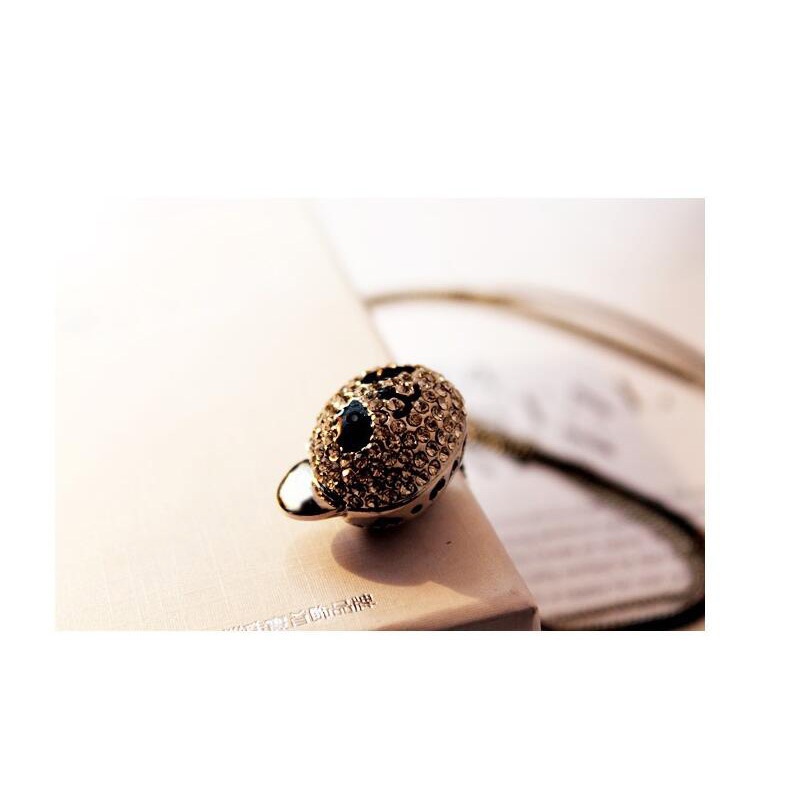 Accessories full diamond panda sweater chain