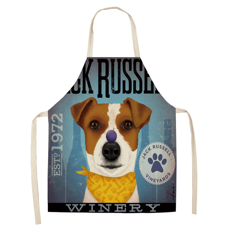 Title 22, Cotton and linen cartoon dog apron