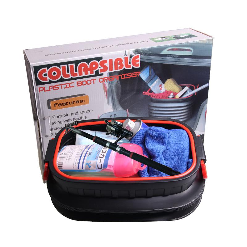 18L folding trash can telescopic storage box