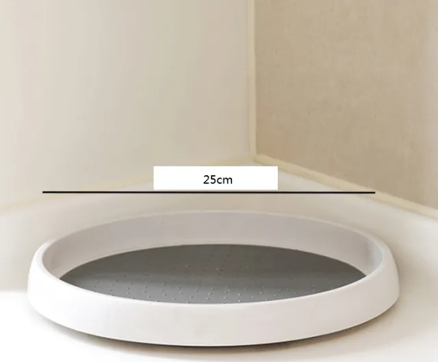 360 degree tray shelf seasoning storage box Grey - Shop at LoveMi