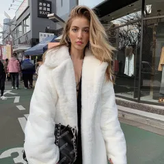 Women's autumn and winter coats - White - View 1